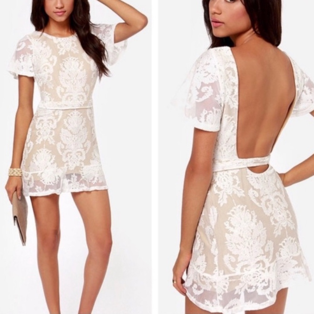 For Love & Lemons San Marcos Lace Mini Dress 🤍